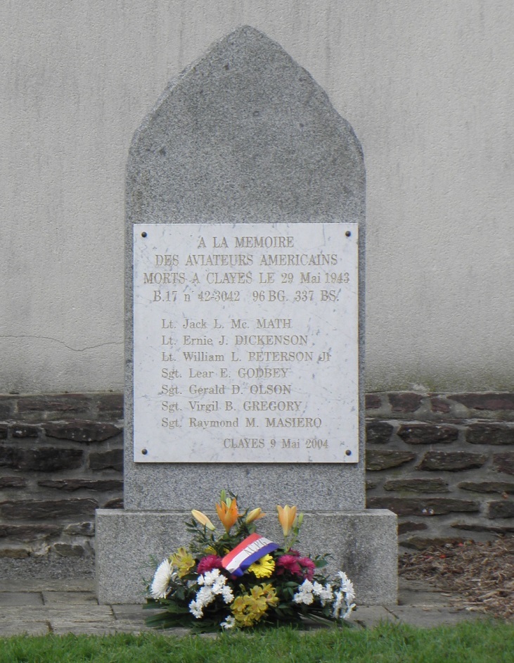 Oorlogsmonument Clayes & Monument Crash 29 Mei 1943 #2