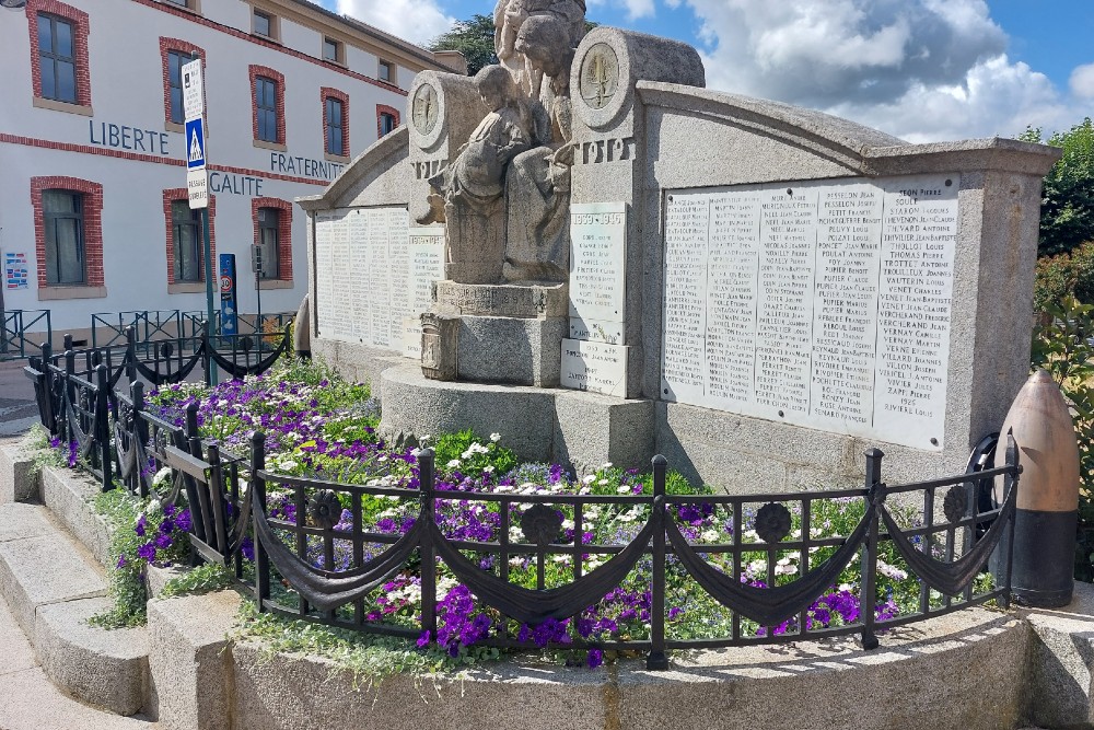 Oorlogsmonument Chazelles sur Lyon #2