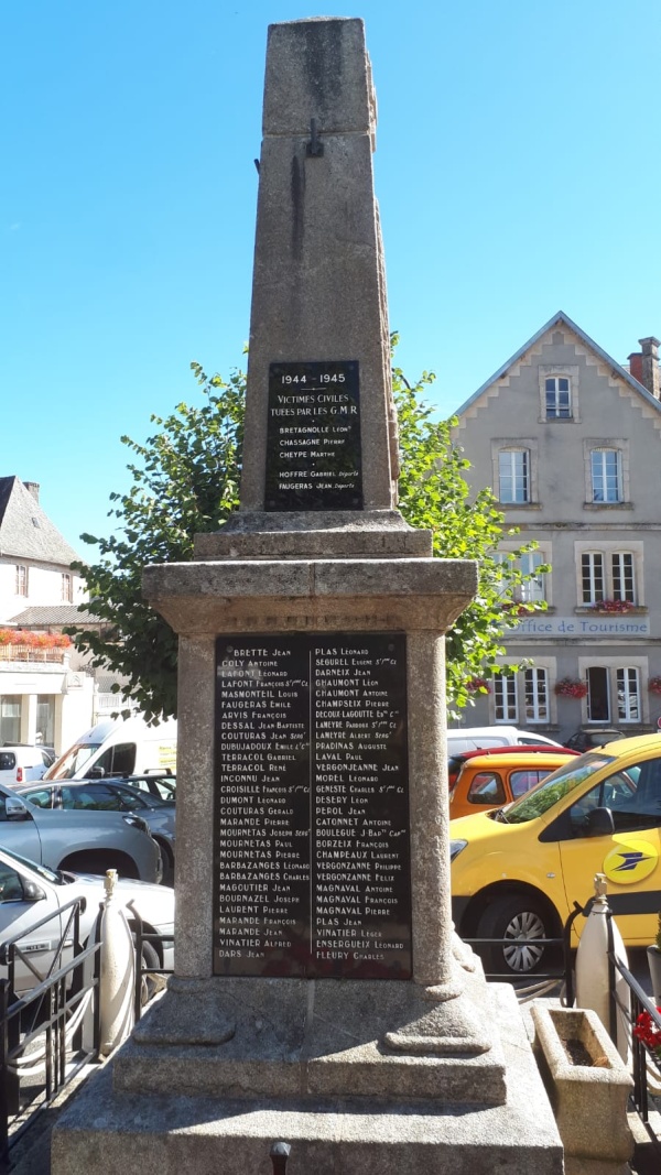 Oorlogsmonument Treignac #2