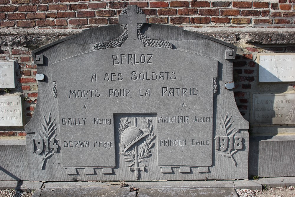 Oorlogsmonument Begraafplaats Berloz #2