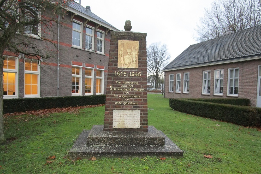 Memorial column 2nd Regiment Hussars Breda #1