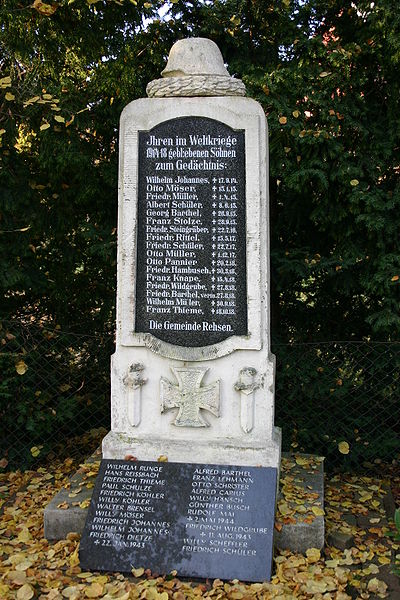 Oorlogsmonument Rehsen #1