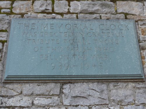 Memorial Clock St. John the Baptist Church