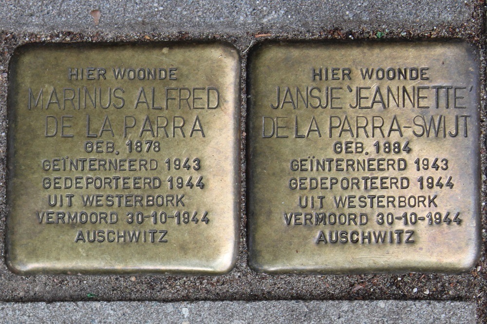 Stolpersteine Plantage Kerklaan 7