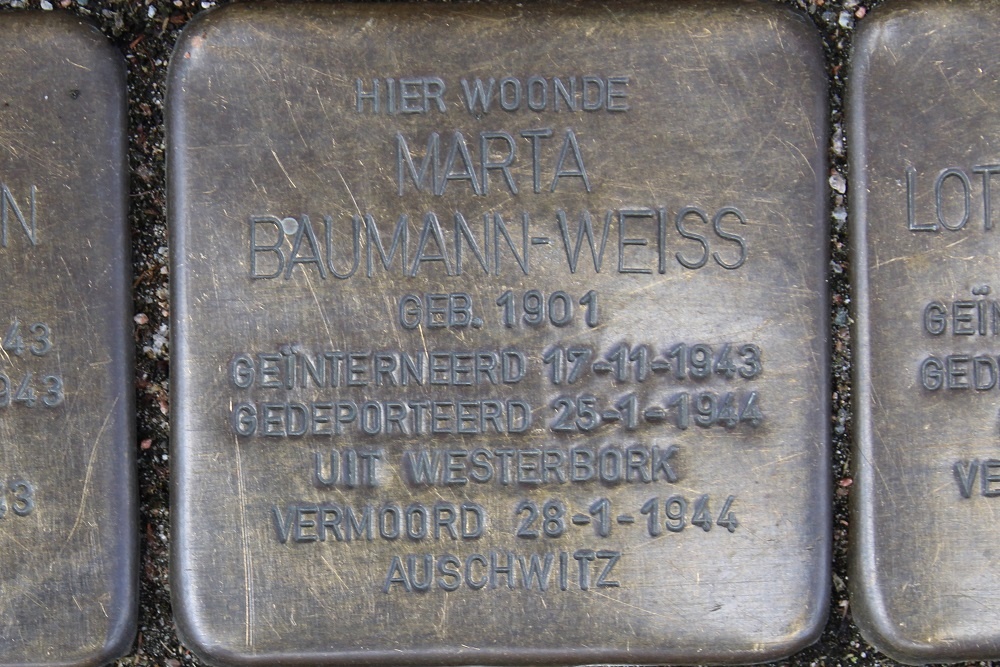 Stolpersteine Sloestraat 6 #3
