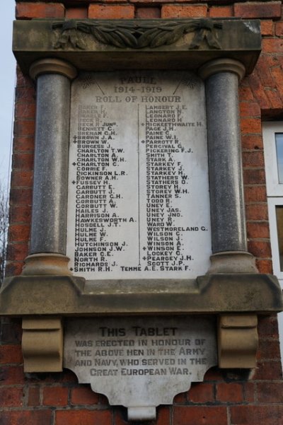 Roll of Honour Paull #1