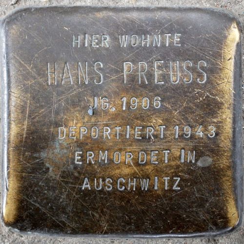 Stolpersteine Eulerstraße 21 #5