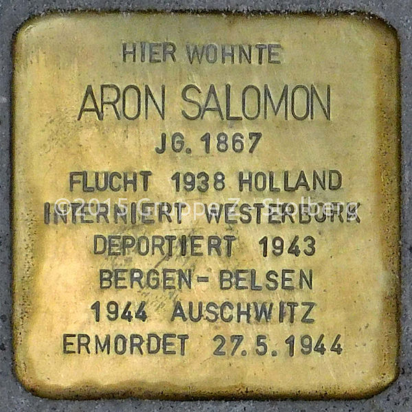 Stolpersteine Steinweg 56