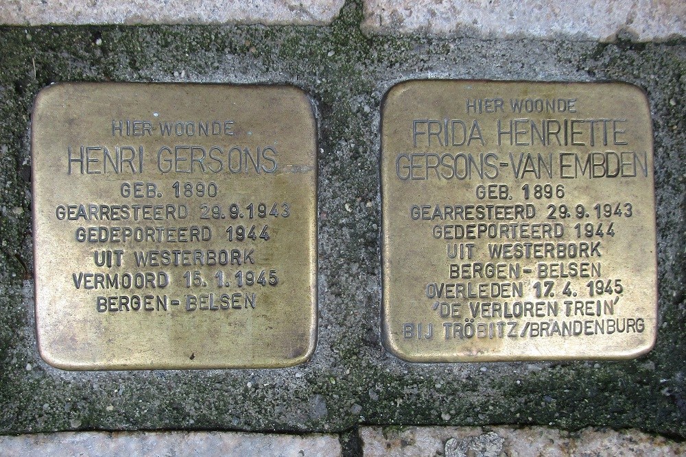 StolpersteineTuinstraat 61