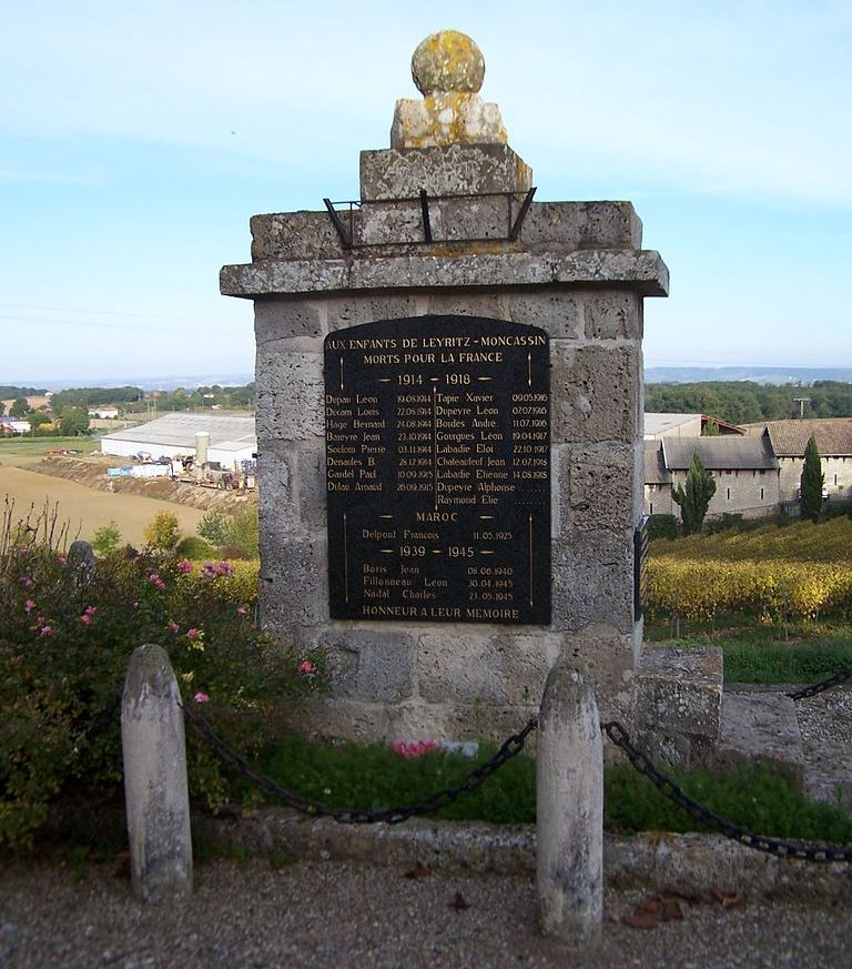 Oorlogsmonument Leyritz-Moncassin