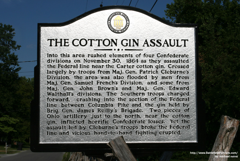 Historical Marker: The Cotton Gin Assault #1