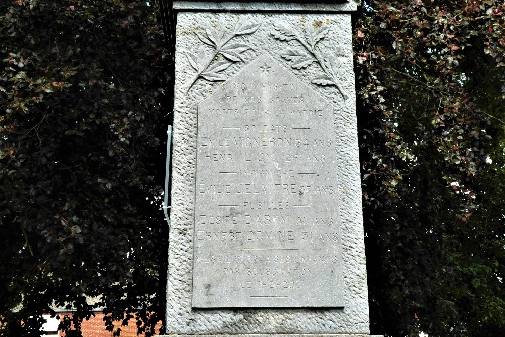 Oorlogsmonument Mesnil-St.Blaise #3