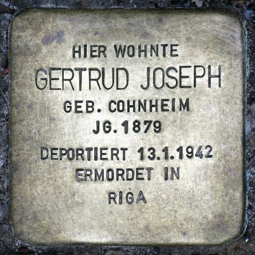 Stolpersteine Barbarossastraße 43 #4