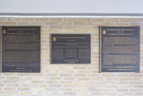 Memorials Queen’s Own Rifles of Canada Oostburg #2