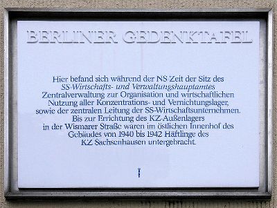 Memorial SS-Wirtschafts- und Verwaltungshauptamtes