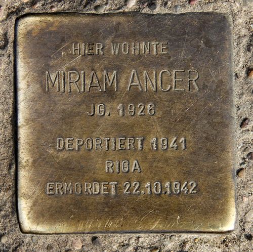 Stolperstein Skalitzer Strae 114 #1