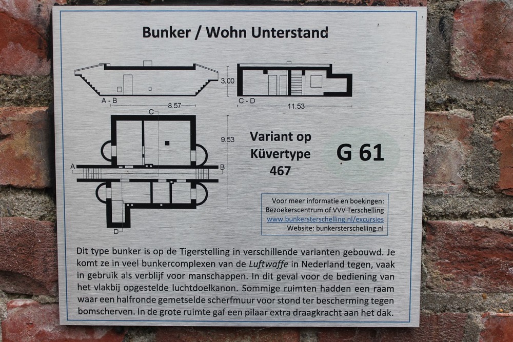 Duitse Radarstelling Tiger - Küvertype 467 Variant Bunker/Wohnunterstand #2