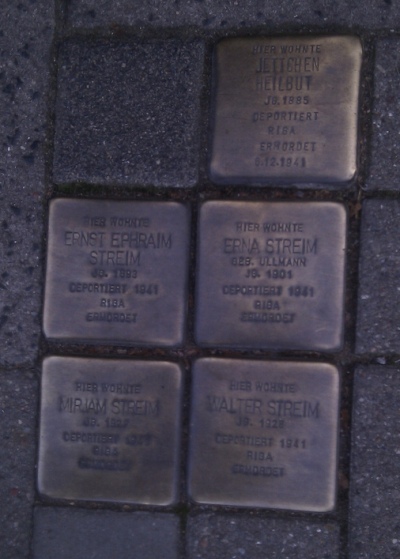 Stolpersteine Grindelallee 184