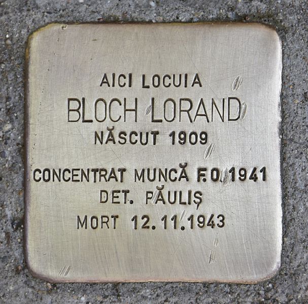 Stolperstein Piața Romanilor 8 #1