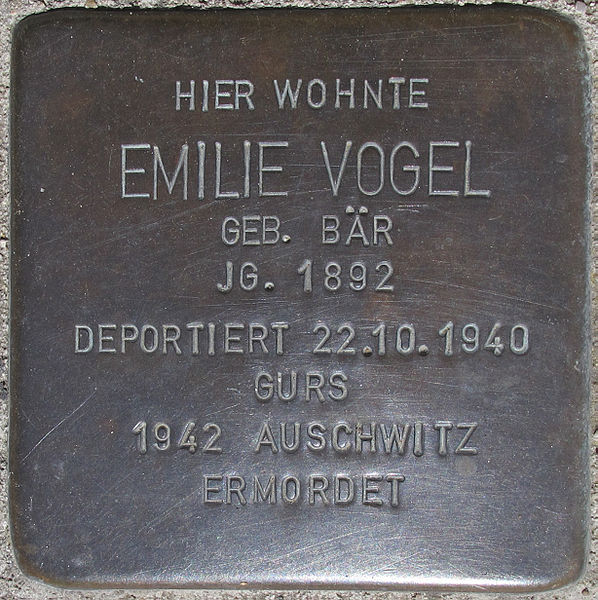 Stolpersteine Hauptstraße 26 #2