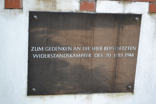 Plaque Participants Failed Coup D'etat 20 July 1944
