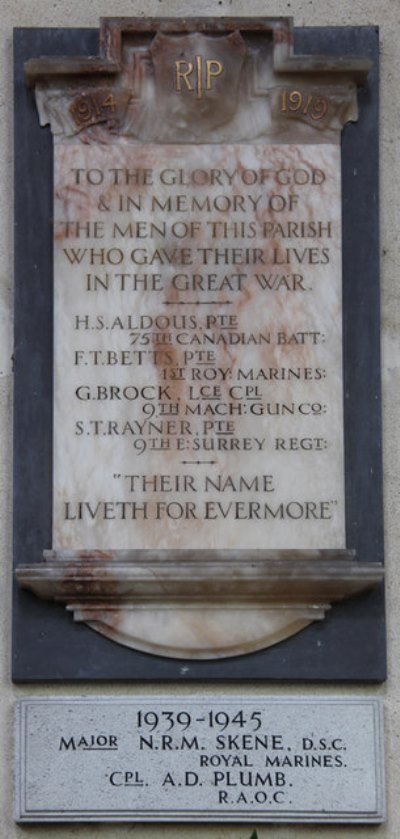 War Memorial St. George Church