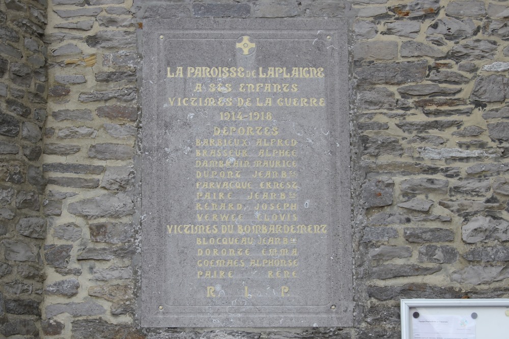 Gedenktekens Oorlogsslachtoffers Laplaigne #2