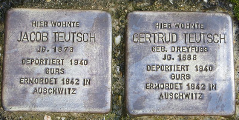 Stolpersteine Zeppelinstrae 2