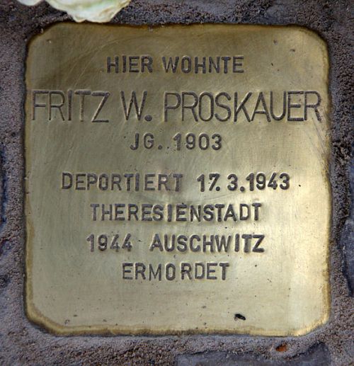 Stolpersteine Suarezstrae 20 #1