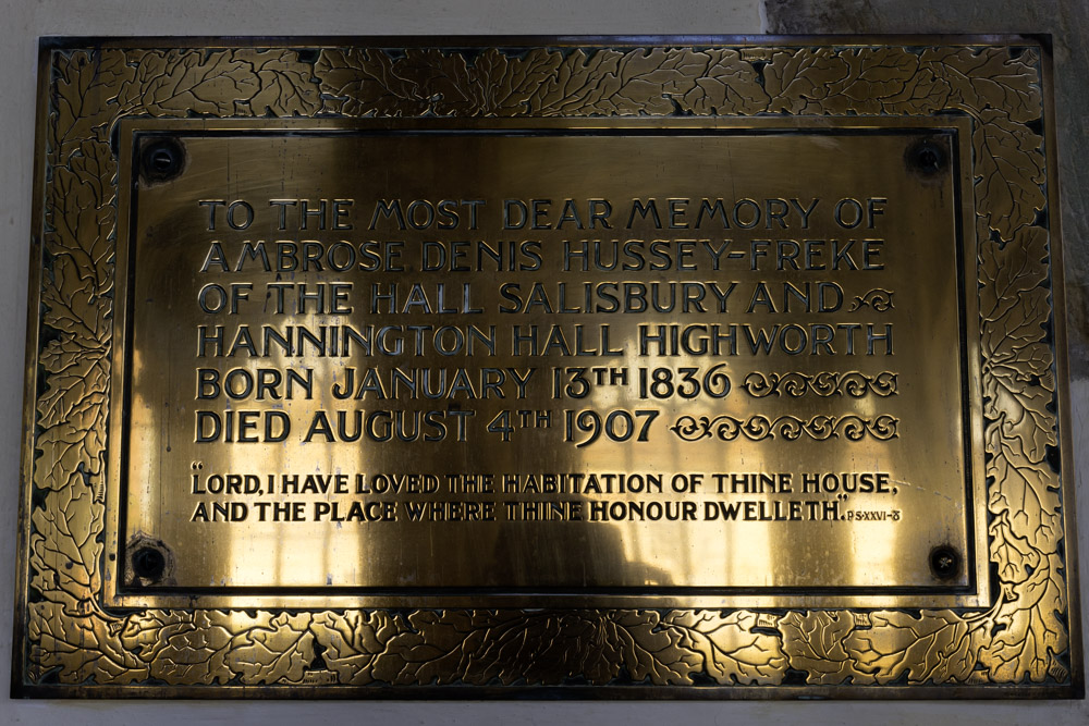 Memorials St Thomas & St Edmund's Salisbury #5