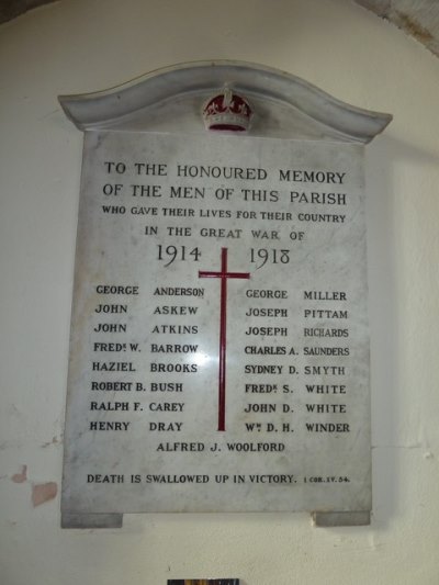 War Memorial St. Leonard Church