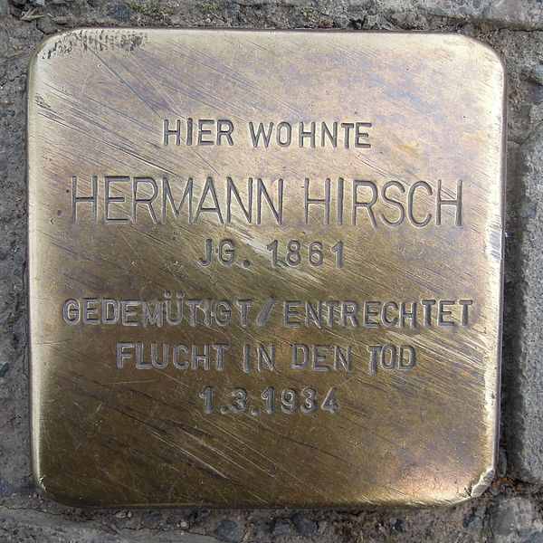 Stolperstein Weender Landstrae 12 #1