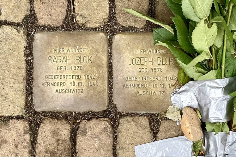 Stolpersteine Opp Nieuwburen 24 Lemmer #1