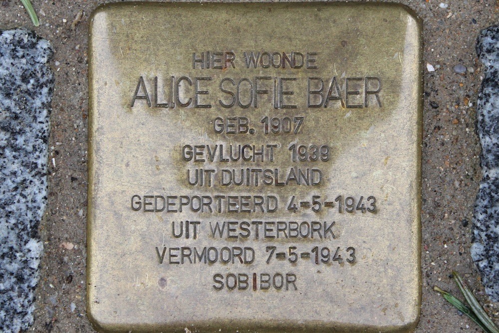 Stolperstein Sophiastraat 92 #1