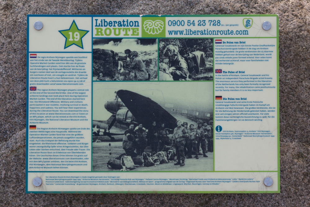 Liberation Route Marker 019: De Polen van Driel #2