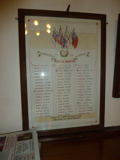 Roll of Honour St. Martin Church