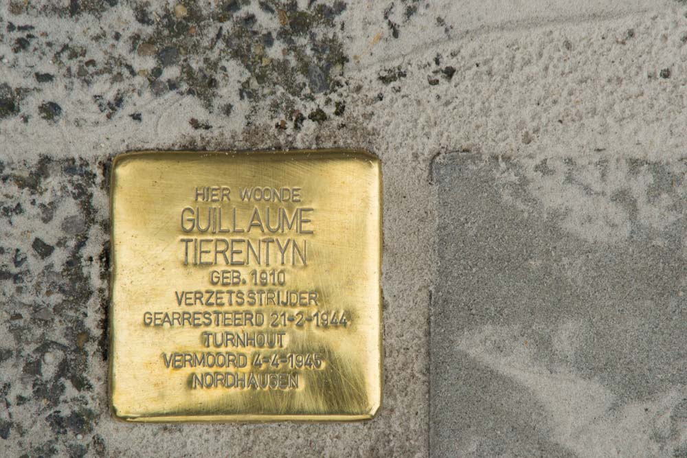 Stolperstein verzetsman Guillaume Tierentyn Turnhout #1