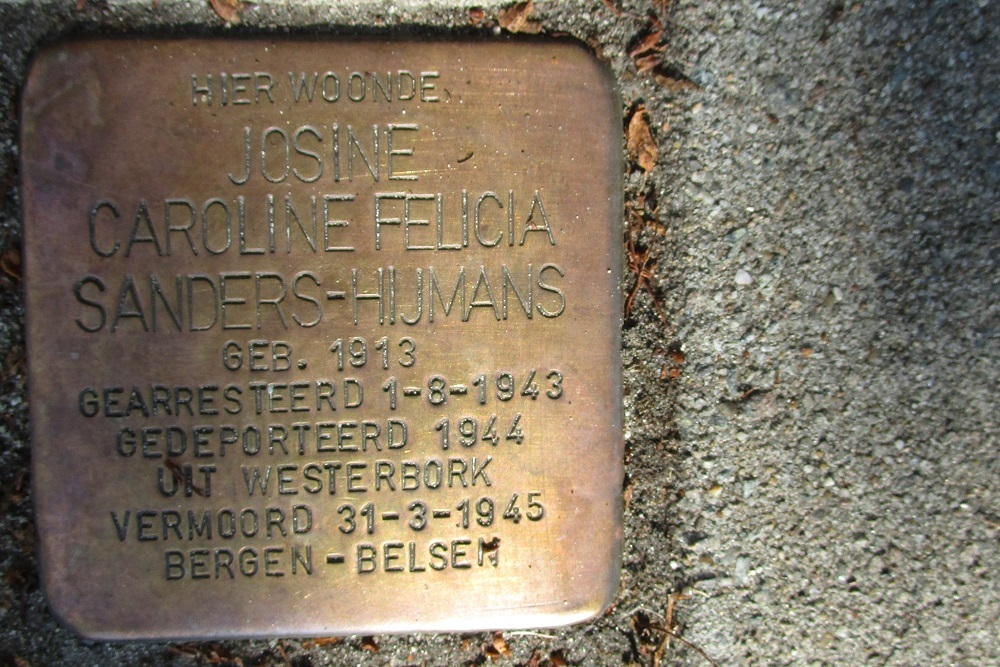 Stolpersteine J.P. Sweelinckstraat 8 #3