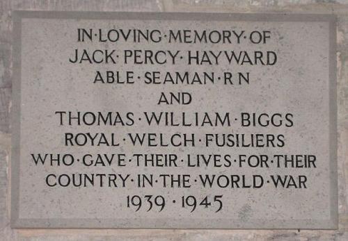 War Memorial Holme Lacy Church Fownhope