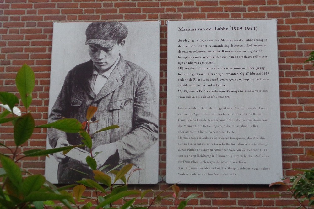 Memorials & Wallpoem Marinus van der Lubbe #1