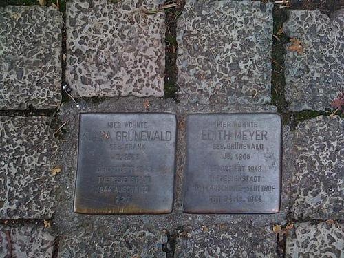 Stolpersteine Rothenbaumchaussee 91