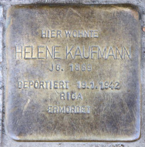 Stolpersteine Niebuhrstraße 58 #2