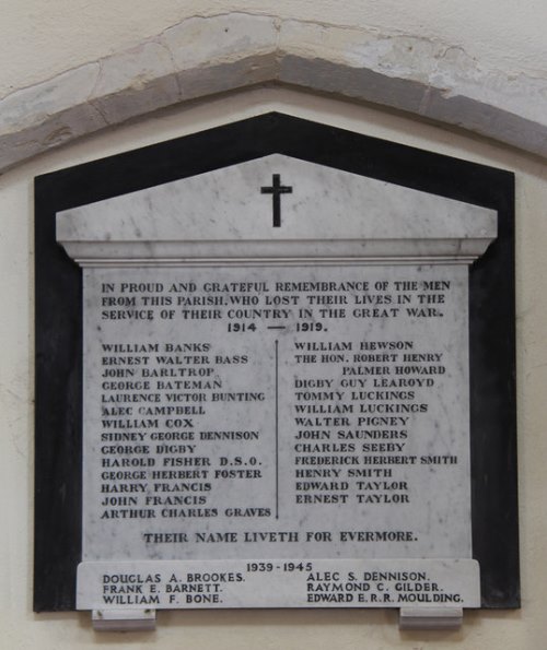 Oorlogsmonument St. Mary the Virgin and All Saints Church