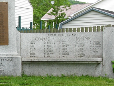 Oorlogsmonument North Hatley #3