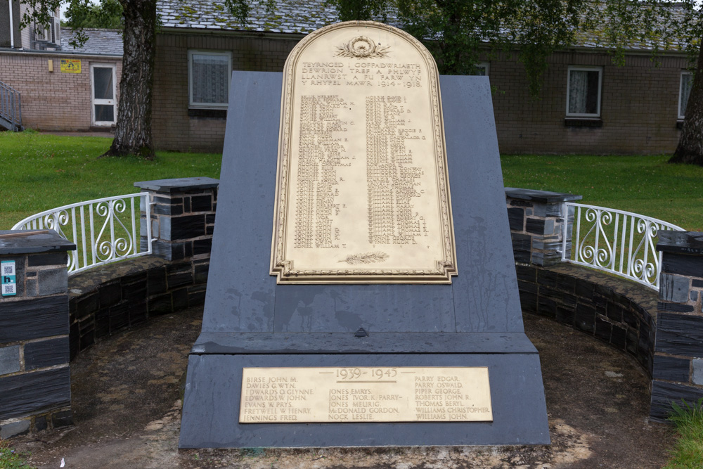 Oorlogsmonument Llanrwst #1