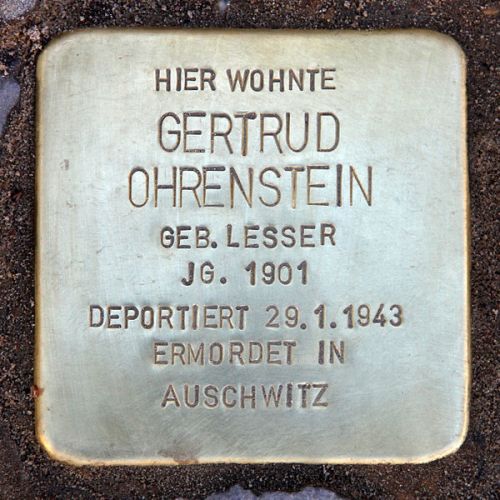 Stumbling Stones Nachodstraße 22 #2