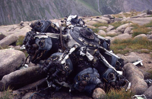 Crash Site & Wreckage Bristol Blenheim Bomber Srn na Lairige