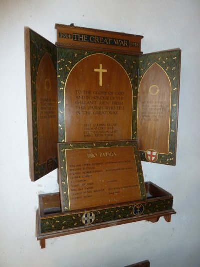 Oorlogsmonument St. Andrew Church Beddingham