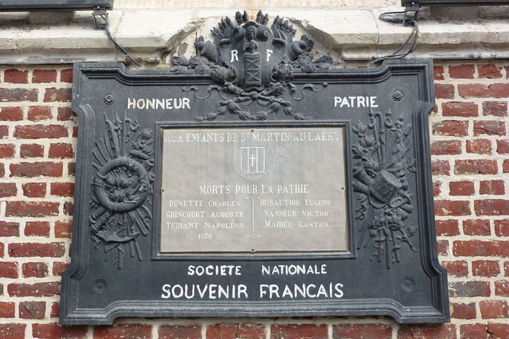Monument Oorlogen 19e Eeuw Saint-Martin-au-Laërt #1