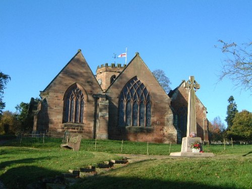 Oorlogsmonument Hodnet en het District